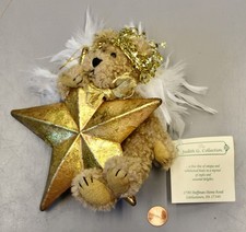02/06 1999 Boyd's Bear Judith G. Collection Bear Gold Star Large Ornament