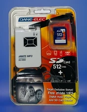 Vintage Genuine Dane-Elec zMate MP3 512MB SD Memory Card SD-M512 NEW Sealed NIP