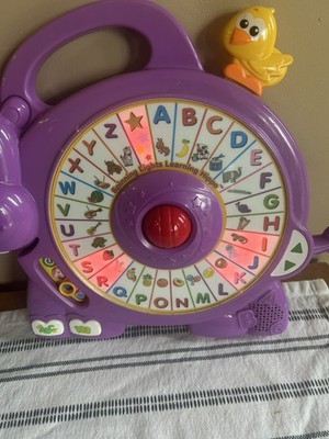 2015 VTech Spinning Lights Learning Hippo Interactive ABC 123 Music Toy Purple