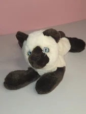 Vintage Aurora A&A Siamese Cat Plush Beanbag type Floppy 12" 