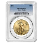 2024 $50 American Gold Eagle 1 oz PCGS MS70 Blue Label