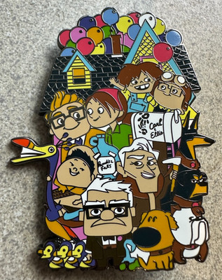 PIN UP CARL & ELLIE FREDRICKSEN CLUSTER 3'' JUMBO FANTASY DUG KEVIN RUSSELL MUNTZ