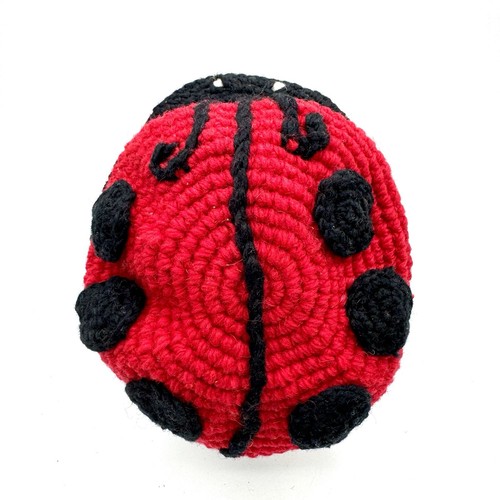 M&L Baby Toddler Child's Hat Kid's Ladybug Hand Knit 100% Wool Fleece Lined Fun - Picture 5 of 17
