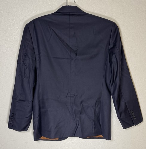 Jos A Bank Jacket Blue 100% Worsted Wool Twill Blazer Sport Coat Joseph 38S - Picture 11 of 15