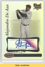 2007 Bowman's Best Alejandro De Aza #96 Auto READ 0s3