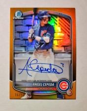 Angel Cepeda 2025 Bowman Chrome AUTO Prospect TRUE GOLD REFRACTOR 16/50 z1