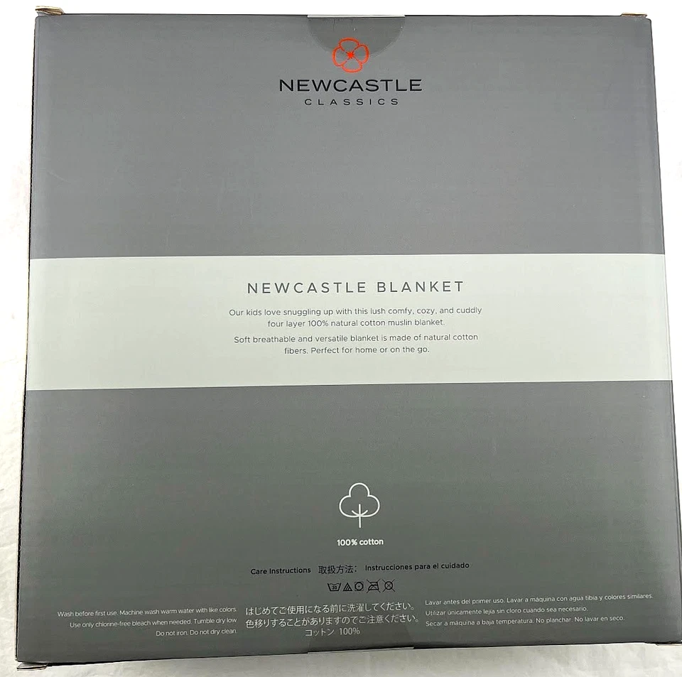 Manta Robot Algodón Muselina 4 Capas 47" Bebé Niño Transpirable Nueva Con Etiquetas Foto 3 de 3