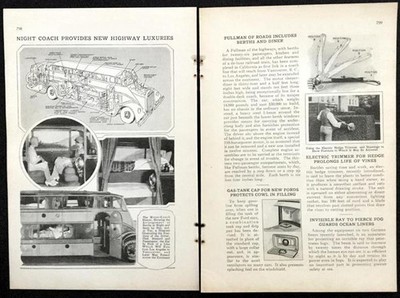 1928 Pickwick NiteCoach Luxury Sleeper BUS vintage pictorial