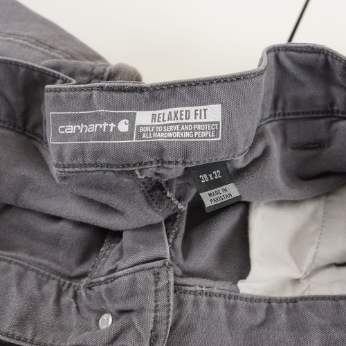Pantalone uomo Carhartt Relaxed Fit robusto flessibile grigio misto cotone tg 38 x 32 - Foto 11 di 18