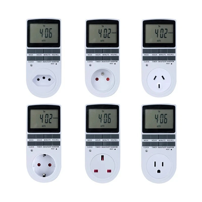 Digital Timer Outlet 24H Cyclic Programmable Switch Plug.