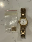 Vintage Seiko Men Watch gold Tone v742-8151 New Battery!