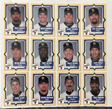 1998 Madd Dry-er Friar San Diego Padres Set Tony Gwynn Hoffman Joyner Bochy 