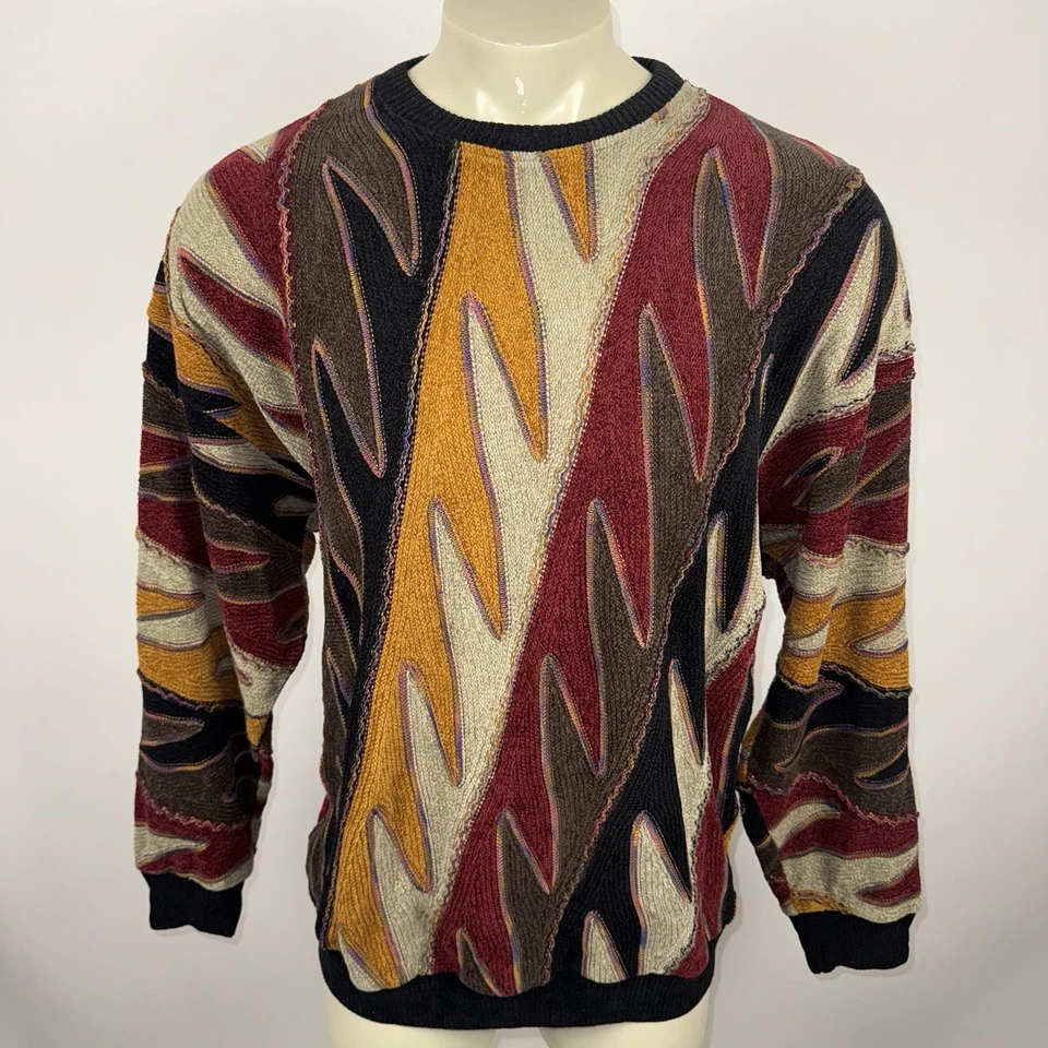 Suéter De Colección Tundra Estilo Coogi Texturizado Fresco Prince Mayweather Biggie Para Hombres XL Foto 2 de 4