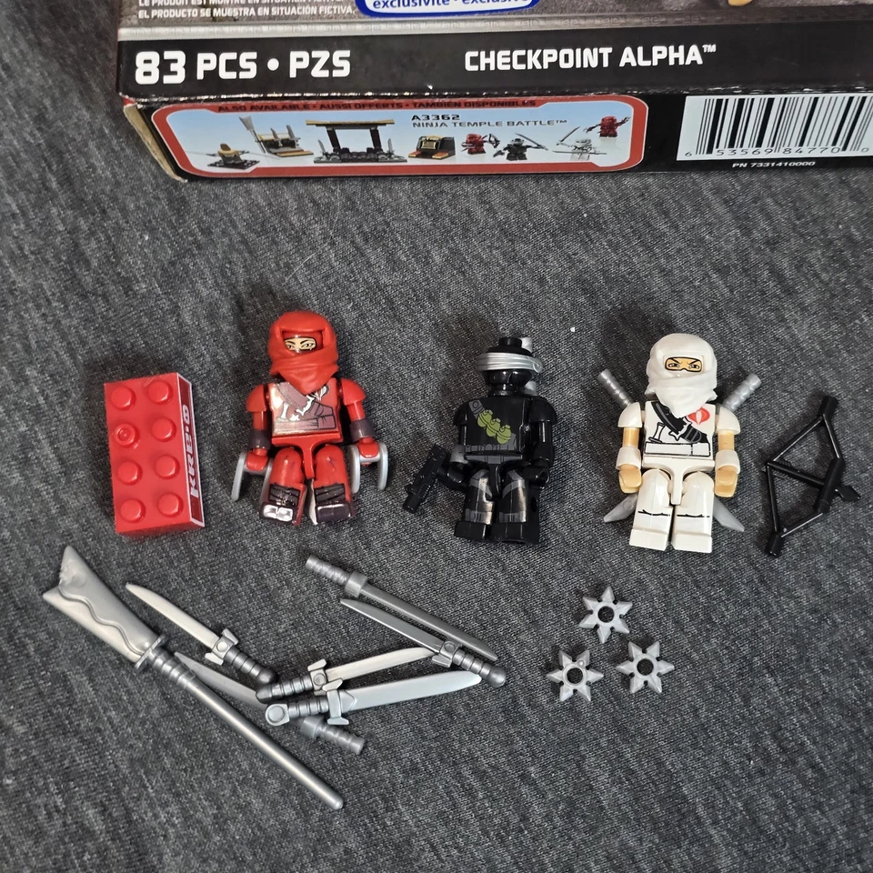 KRE-O A3361 GI Joe Checkpoint Alpha Toys R Us EXCLUSIVE & Ninja Temple Figures - Image 4 of 4
