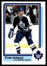 1986-87 Topps TOM FERGUS #84 Toronto Maple Leafs