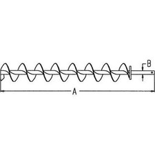 Upper Tailings Return Auger fits John Deere 6600 6601 6602 6622 6620 AH75435