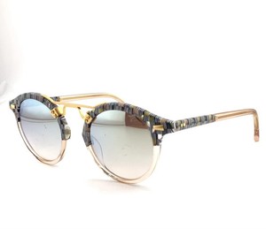 KREWE St. Louis Lundi to Petal 24K Round Clear Frame Gold Tone Gradient Lenses