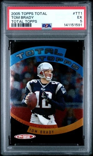 2005 TOPPS TOTAL TOTAL TOPPS #TT1 TOM BRADY PSA 5