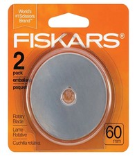 Fiskars 60 mm Replacement Rotary Blade 2 Pack 198090