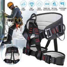 Adjustable Half Body Rock Climbing Safety Harness for Tree Work Rescuing Caving