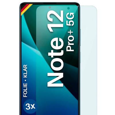 3x Schutzfolie für Redmi Note 12 Pro Plus 5G Displayschutz HD flexibel kein Glas