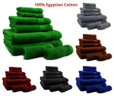 8 Pcs Towel Set 100 Egyptian Cotton Soft  High Absorbent Face Hand Bath Towels