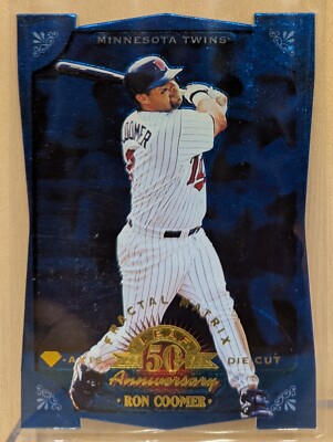 1998 Leaf Fractal Matrix DIAMOND AXIS DIE CUT #135 Ron Coomer RARE PARALLEL /50