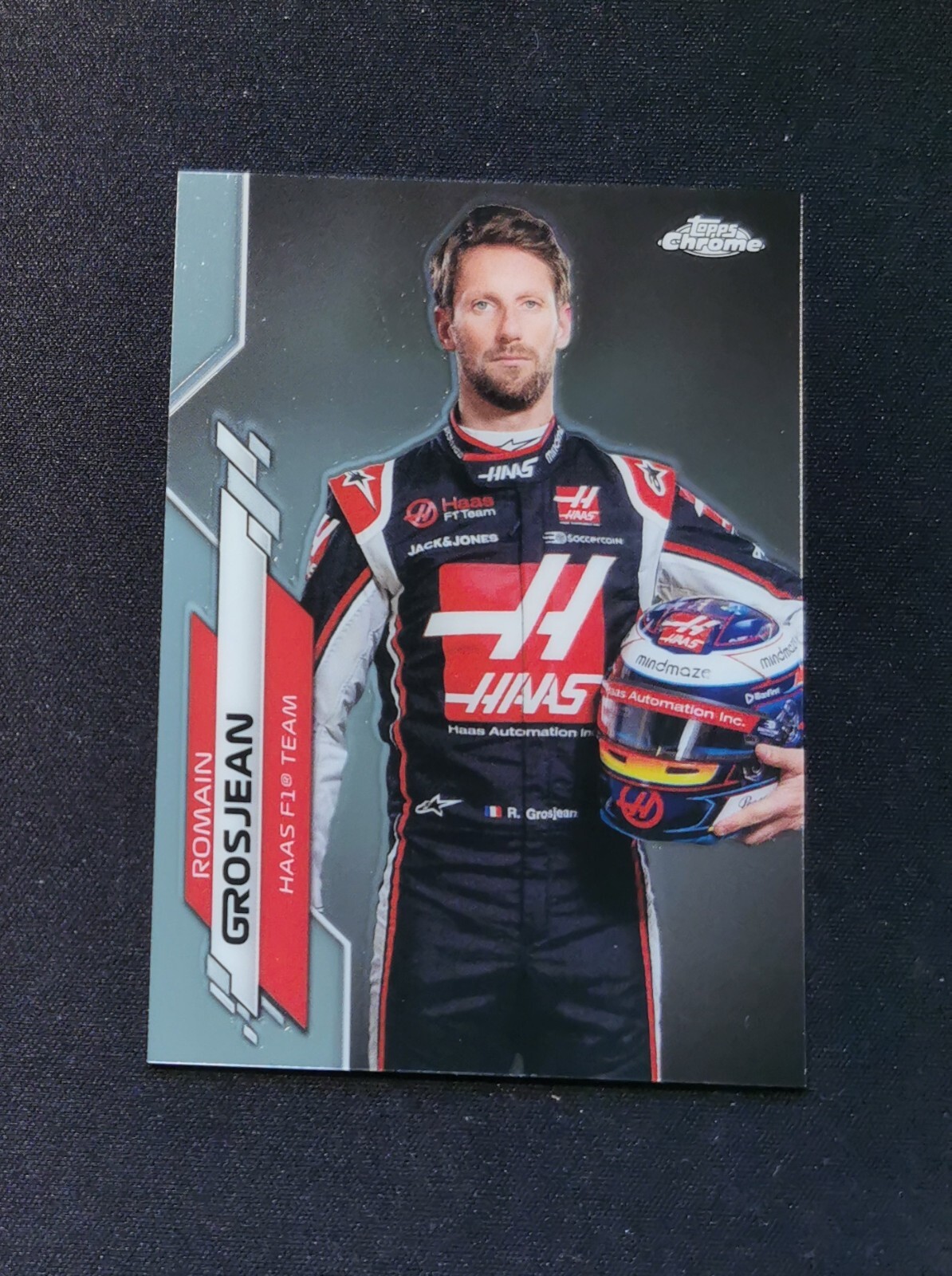 2020 Topps Chrome Formula 1 F1 Romain Grosjean #17 Base