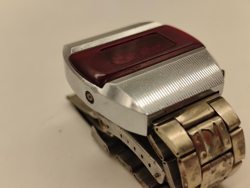 Elektronika 1 3051 B6-03 Pulsar Terminator Primer Reloj de Cuarzo LED Soviético URSS - Imagen 2 de 9