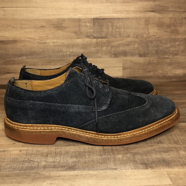 cole haan suede wingtip shoes
