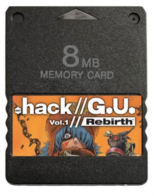 Dot hack G.U. Rebirth PS2 Memory Card Unlocked 100% Completed Saves