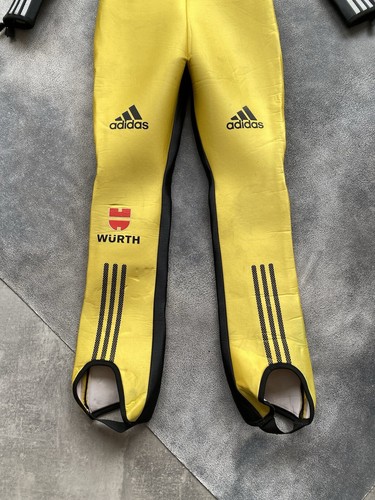 Adidas Team Germany Ski Jumping Suit FIS Neoprene Olympic Men Yellow / Black - Picture 6 of 21