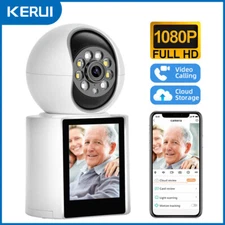 KERUI 1080P 2MP HD PTZ WIFI IP Camera Video Calls With 2.8" Inch IPS Screen