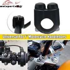 Motorcycle 1" Handlebar Switch 2 Button Hand Control Momentary Switch For Harley