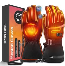 Heated Gloves Rechargeable for Men /Women Skiing Snowboarding-XL