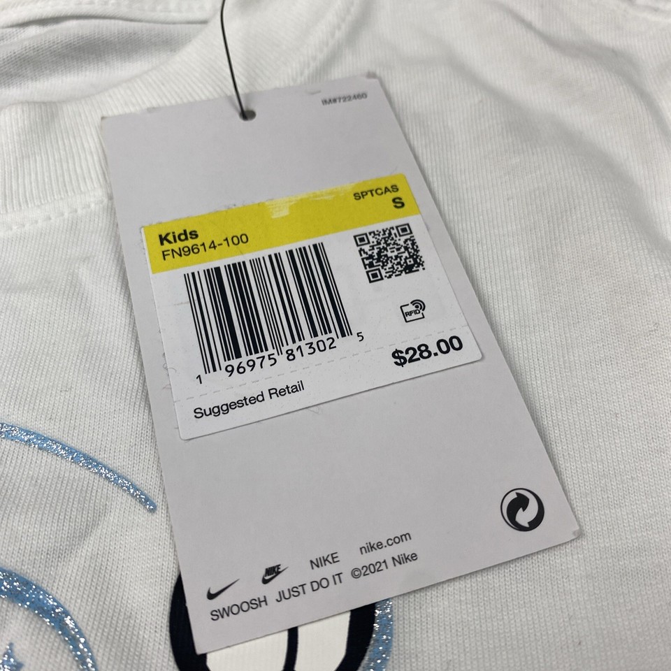 THE NIKE TEE Youth's Size S Short Sleeve Athletic TSHIRT Wizzard Read