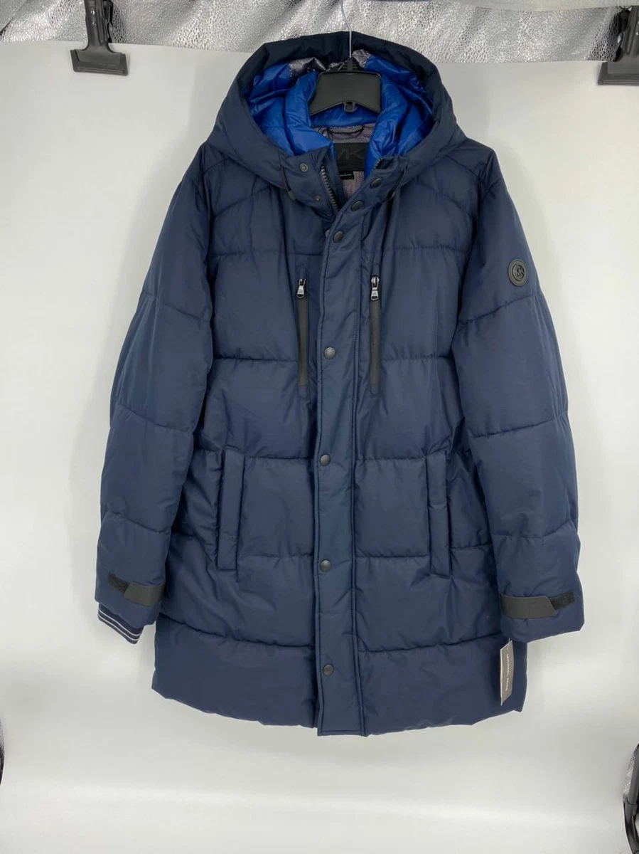 Michael kors parka mens navy sale