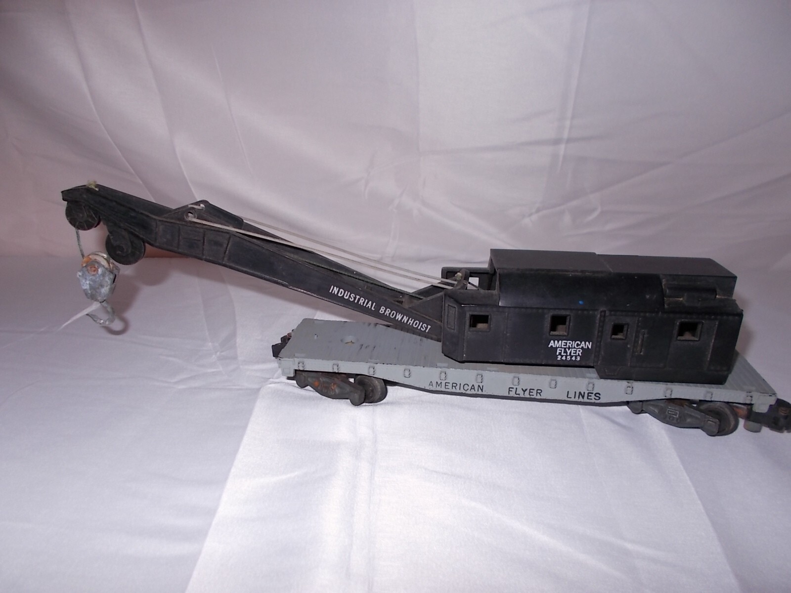 AMERICAN FLYER #24543 INDUSTRIAL BROWNHOIST CRANE WORKS! LOT #T-31 | eBay