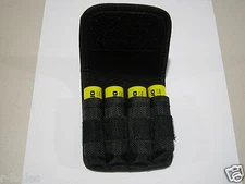 1 Nylon Case Holder Storage  For 4 x 18650 Battery belt holster clip hook