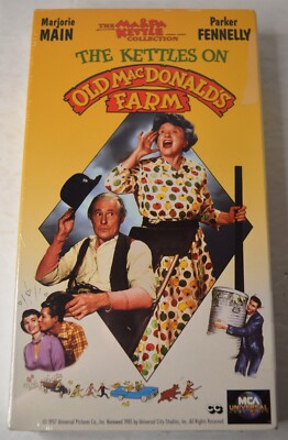 1957 THE KETTLES ON OLD MACDONALDS FARM 1995 VHS NEW FACTORY SEALED
