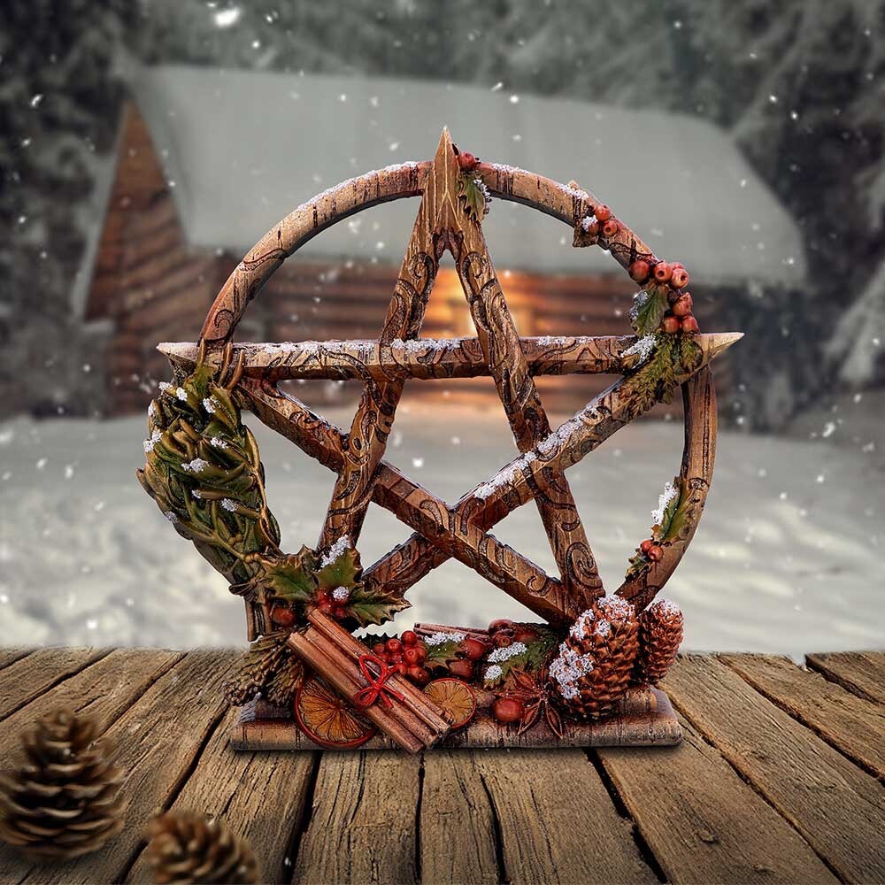 Season of the Pentagram Yule (Winter) Nemesis Now Pagan New & Boxed 16.5cm