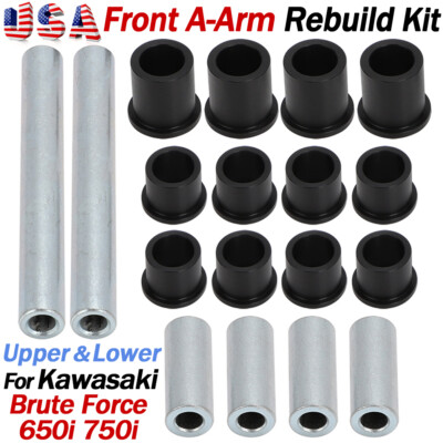 FRONT UPPER / LOWER SUSPENSION BUSHING KIT FOR KAWASAKI BRUTE FORCE 650 750 KVF