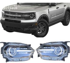 LH+RH LED DRL Turn Signal Light Headlights Fits For Ford Bronco Sport 21-2025