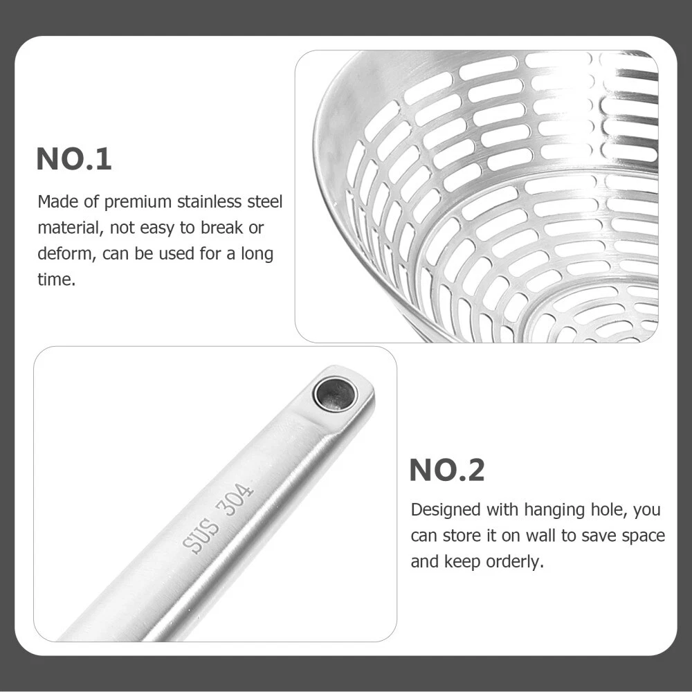Air Fryer Mesh Basket Round Deep Fryer Baking Strainer Food Frying Colander