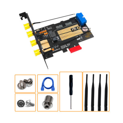 New version  M.2 B key USB3.0 & PCIe dual bus interface 5G WWAN card Adapter