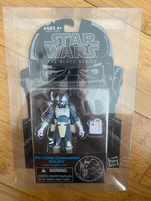 STAR WARS 3.75'' THE BLACK SERIES #12 CLONE COMMANDER WOLFFE ACTION FIGURE HASBRO