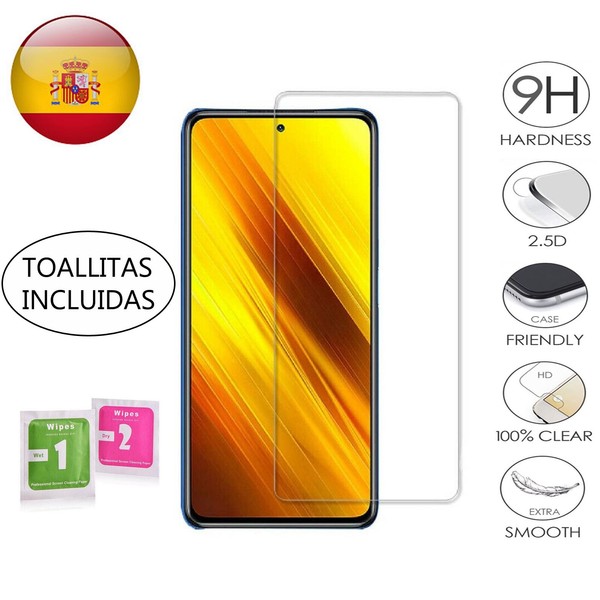 PROTECTOR PANTALLA PARA Xiaomi Poco X3 NFC CRISTAL TEMPLADO Poco X3 NFC