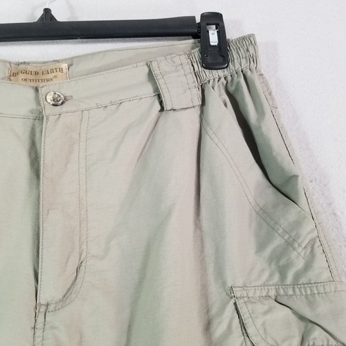 Rugged Earth cargo pants shorts combo convertible men's medium green lightweight - Picture 4 of 15