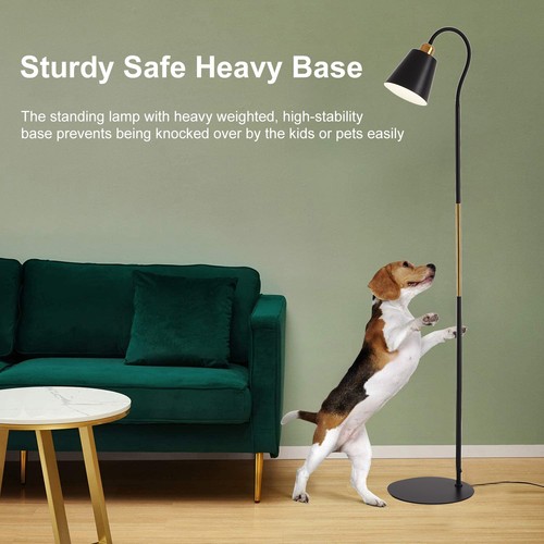 Floor Lamp for Living Room with Bulb Modern Standing Light with Foot Switch G9S3 - Picture 4 of 11