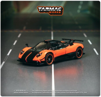 ミニカー Tarmac Works Pagani Zonda 1:64 Tarmac Works 1/64 Pagani Zonda Cinque Arancio Saint Tropez